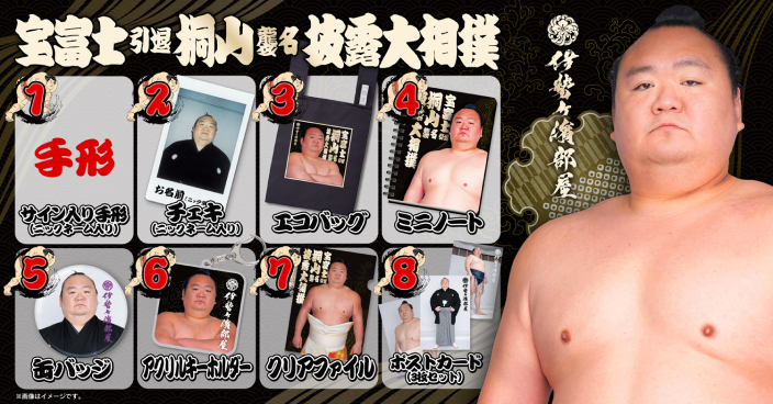 宝富士引退 桐山襲名披露大相撲福引